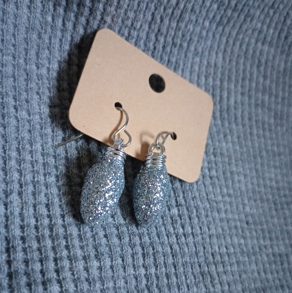 Christmas lights earrings